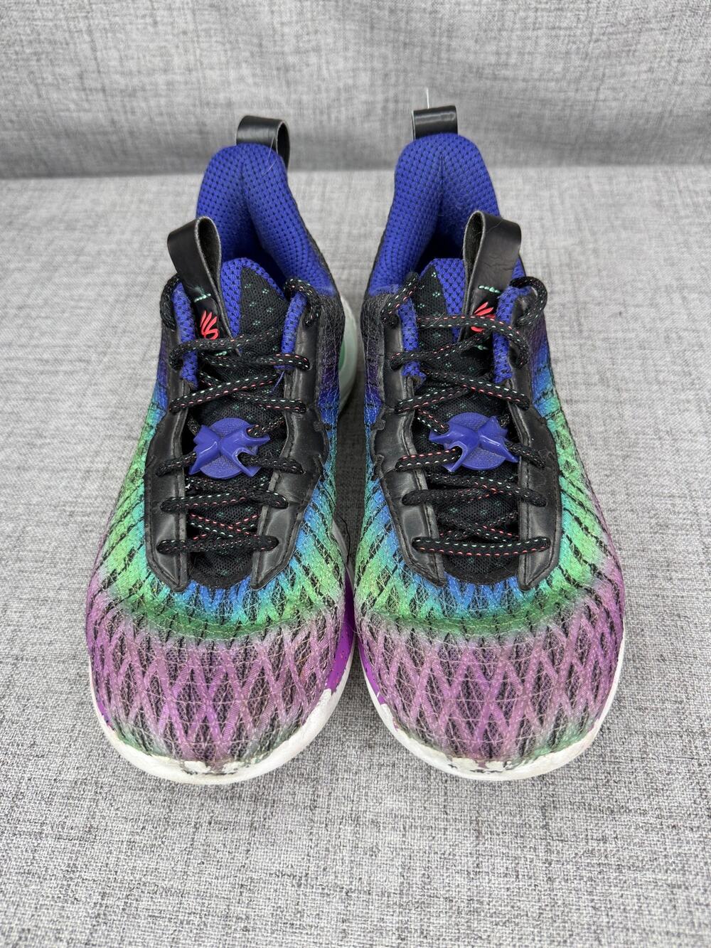 Under Armour Curry Flow 10 Northern Lights Basketball Shoes Mens 8 Womens 9.5